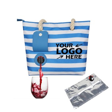 Beach Wine Tote Bag